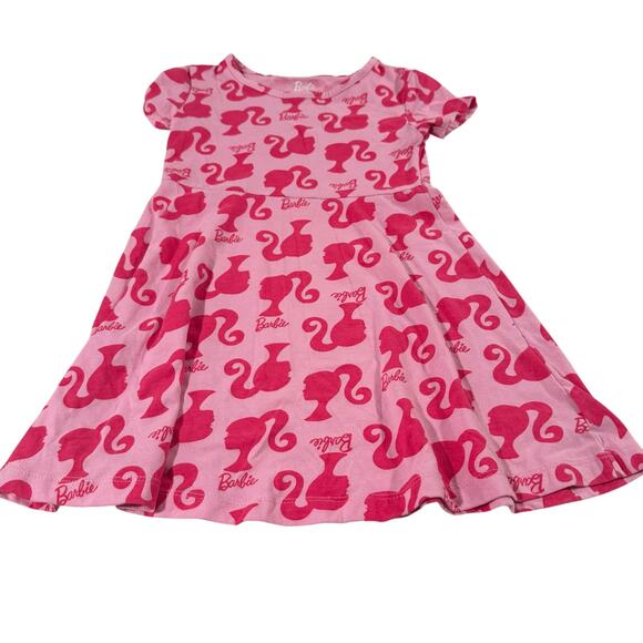Barbie Toddler Girl 5T Pink Classic Dress - Picture 1 of 5